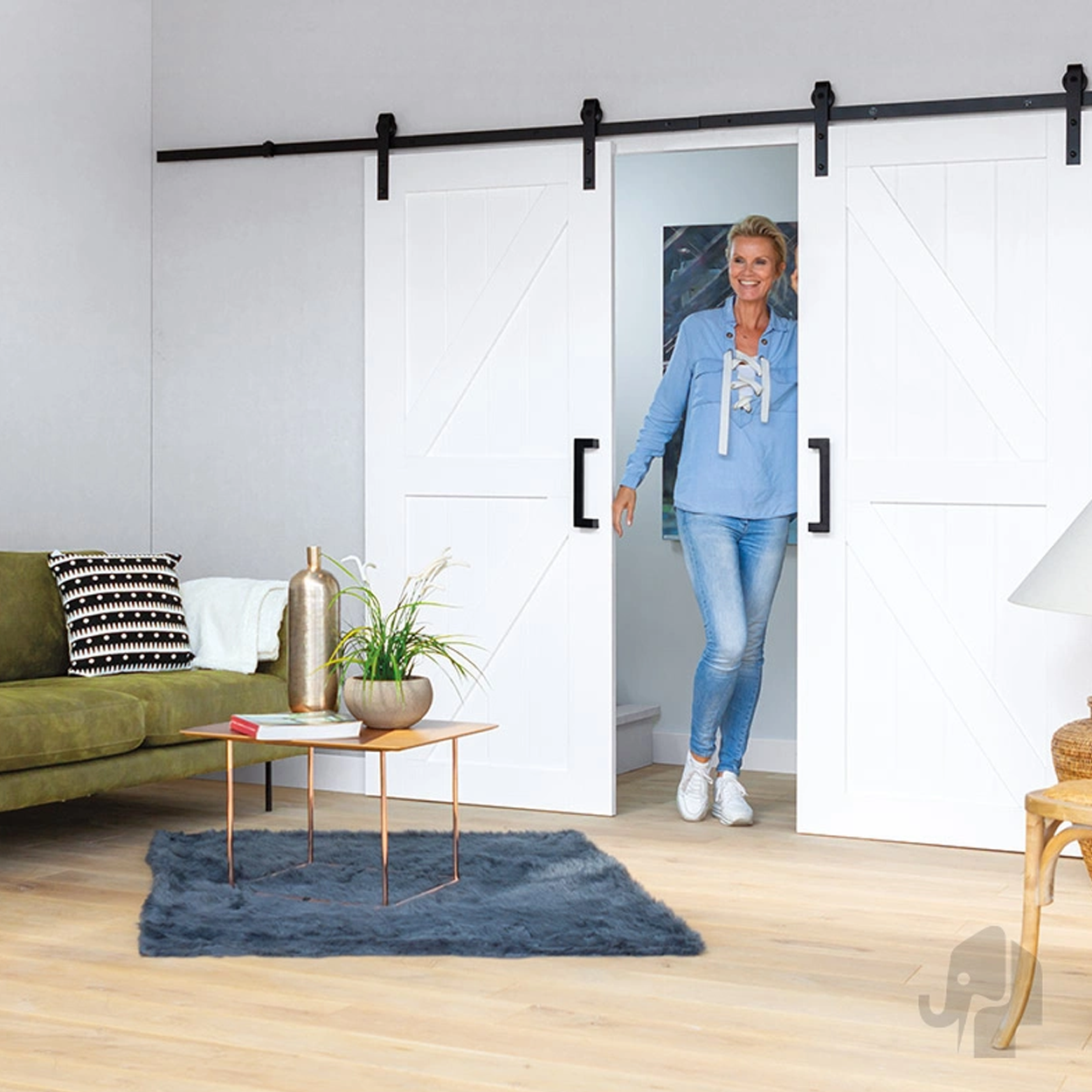 Binnendeur Austria Cabana Blanco Dos links